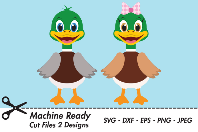Cute Woodland Ducks | Woodland SVG SVG Captain Creative 