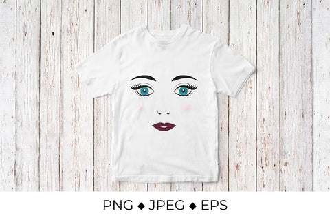 Cute young woman face Sublimation LaBelezoka 