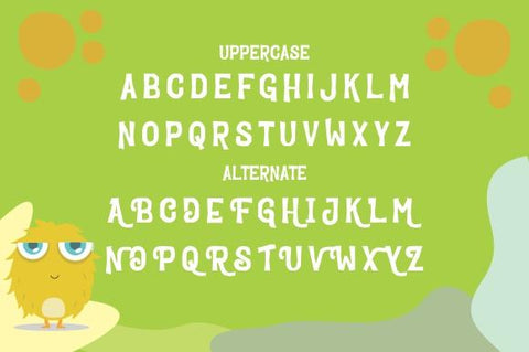Cutenes Monster Font eknojistudio99