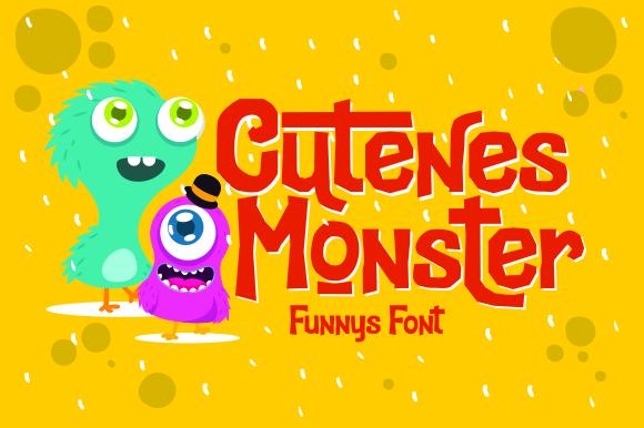 Cutenes Monster Font eknojistudio99
