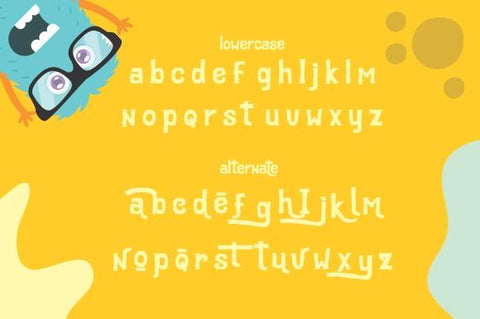 Cutenes Monster Font eknojistudio99