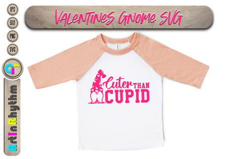 cuter than cupid, happy valentine's day svg, Gnome svg, Baby svg SVG Artinrhythm shop 