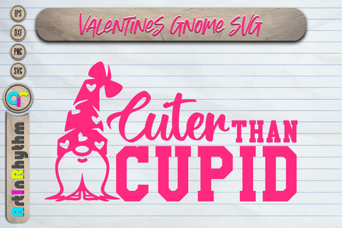 cuter than cupid, happy valentine's day svg, Gnome svg, Baby svg SVG Artinrhythm shop 