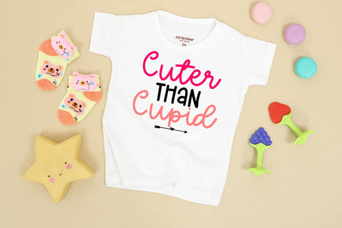 Cuter Than Cupid I Kids Valentines SVG I Baby Valentines SVG SVG Happy Printables Club 