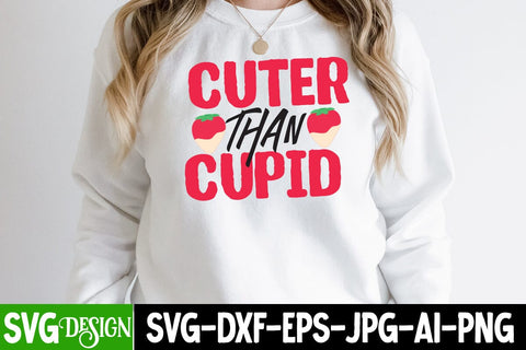 Cuter Than Cupid SVG Cut File, Cuter Than Cupid SVG Design SVG BlackCatsMedia 