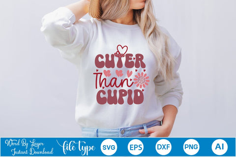 Cuter Than Cupid SVG Cut File SVGs,Quotes and Sayings,Food & Drink,On Sale, Print & Cut SVG DesignPlante 503 