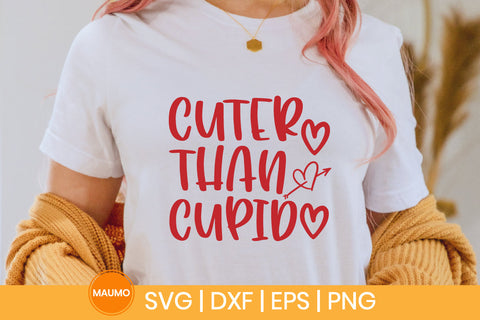 cuter than cupid valentine svg quote SVG Maumo Designs 