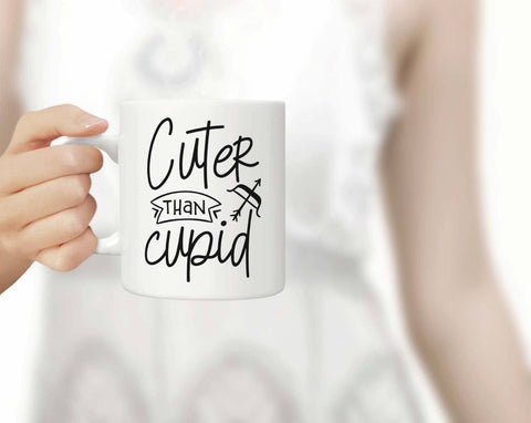 Cuter than Cupid | Valentine's cut file SVG TheBlackCatPrints 