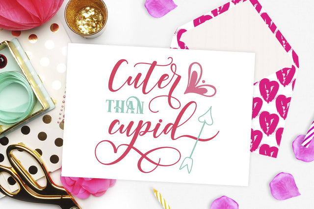 Cuter than Cupid | Valentine's day cut file SVG TheBlackCatPrints 