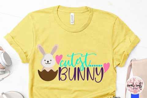 Cutest bunny – Easter SVG EPS DXF PNG Cutting Files SVG CoralCutsSVG 