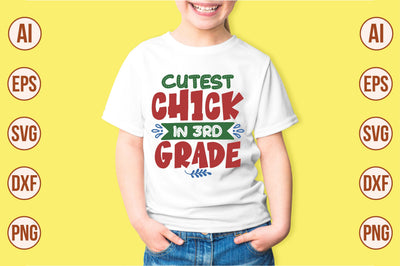 cutest chick in 3rd grade svg SVG shah alam 