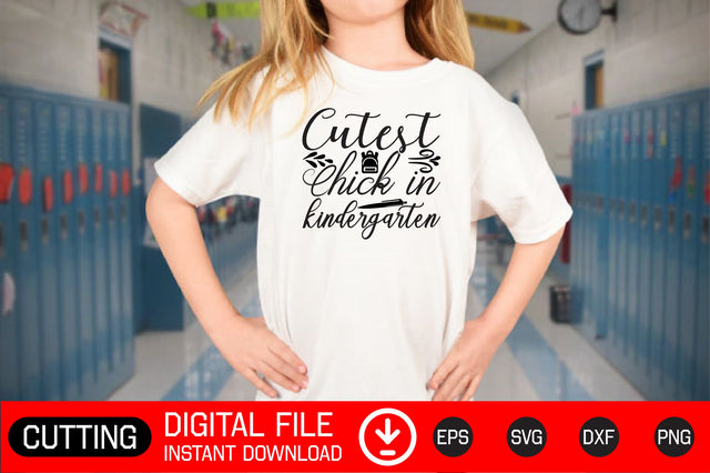 Cutest Chick in Kindergarten SVG CraftlabSvg29 