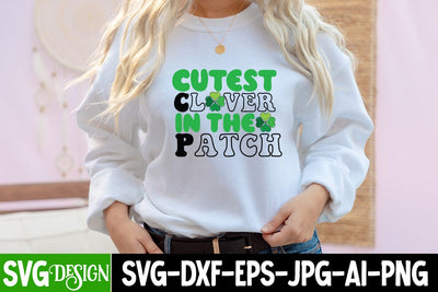 Cutest Clover in the Patch SVG Cut File SVG BlackCatsMedia 