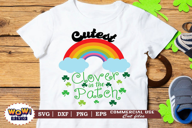 Cutest clover in the patch svg, First St Patrick's day svg, March 17 svg, Kids Patrick's day svg, Irish svg, Lucky svg, Patrick's day cut files, patty day, Green day svg, , Patricks day funny quotes SVG Wowsvgstudio 