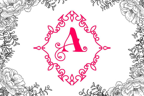 Cutest Curly Font Monogram Font Sintegra 