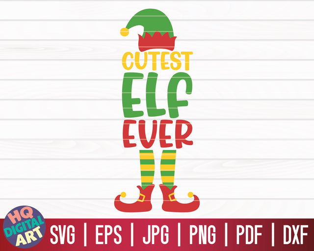 Cutest elf ever SVG | Christmas Elfs SVG SVG HQDigitalArt 