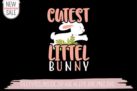 Cutest Littel Bunny SVG SVG Creativeart88 