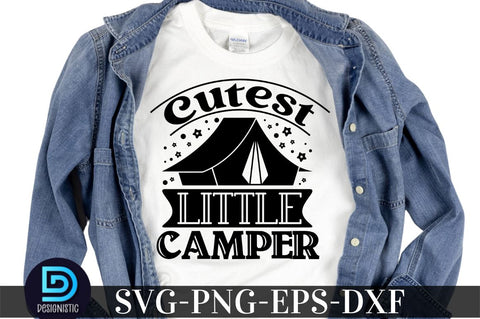Cutest little camper , Camping SVG Bundle SVG DESIGNISTIC 