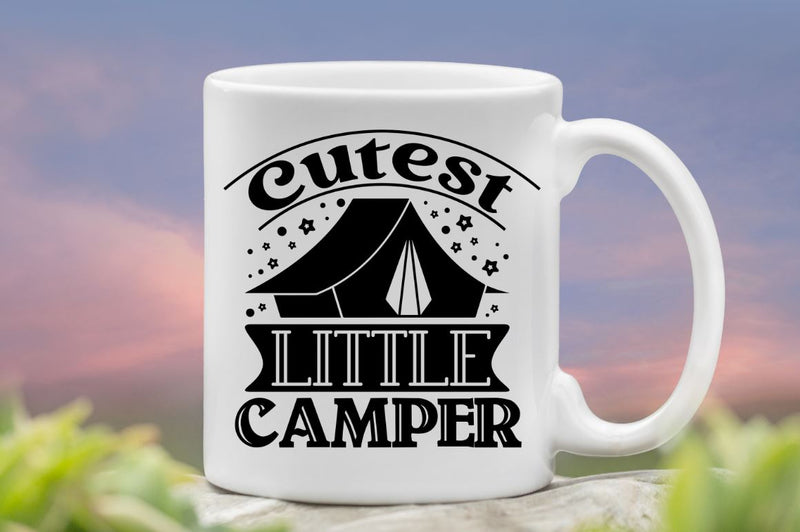 Cutest little camper , Camping SVG Bundle SVG DESIGNISTIC 