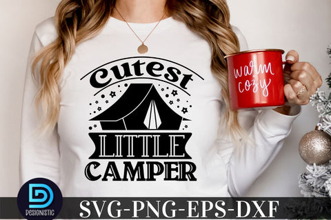 Cutest little camper , Camping SVG Bundle SVG DESIGNISTIC 