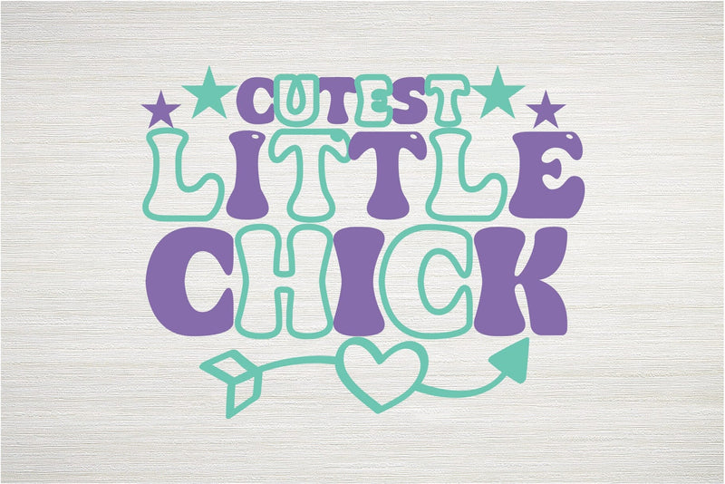 Cutest Little Chick Retro SVG SVG MStudio 