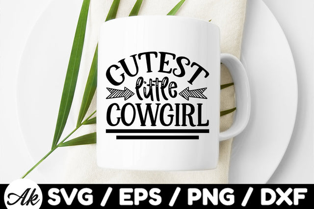 Cutest little cowgirl svg SVG akazaddesign 