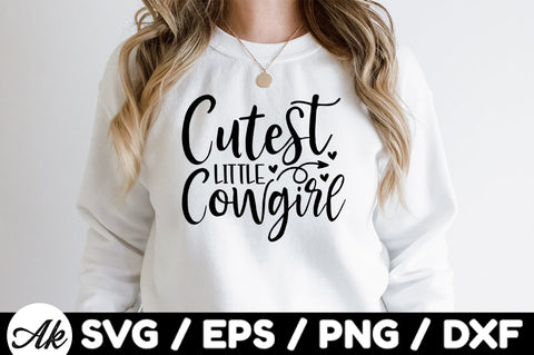 Cutest little cowgirl svg SVG akazaddesign 