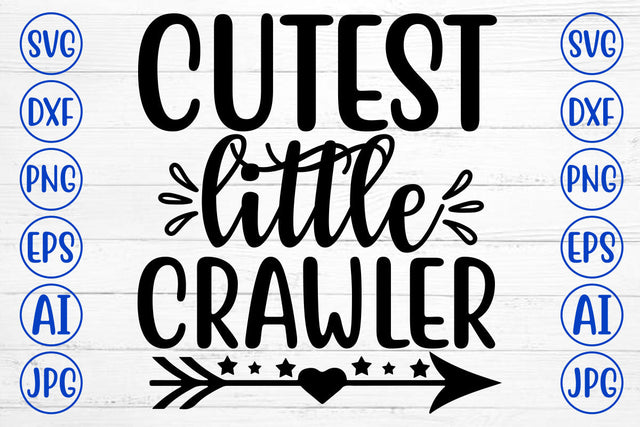 CUTEST LITTLE CRAWLER SVG Cut File SVG Syaman 