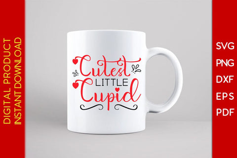Cutest Little Cupid Valentine's Day SVG PNG EPS Cut File SVG Creativedesigntee 