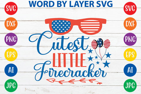Cutest Little Firecracker, 4th Of July SVG Design SVG Rafiqul20606 
