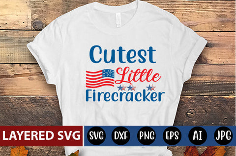 Cutest Little Firecracker SVG cut file SVG Blessedprint 