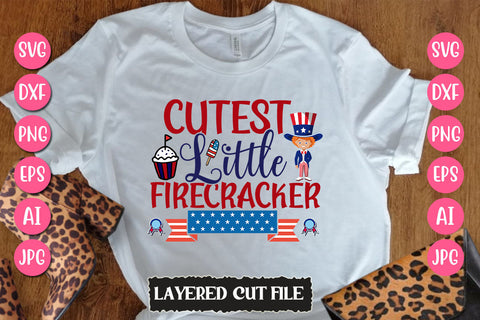 Cutest Little Firecracker SVG Cut File SVG Newmockups 
