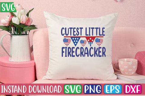 Cutest Little Firecracker SVG Cut File SVG Studio Innate 