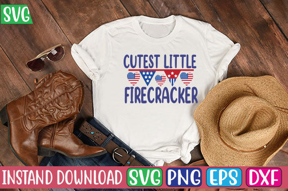 Cutest Little Firecracker SVG Cut File SVG Studio Innate 