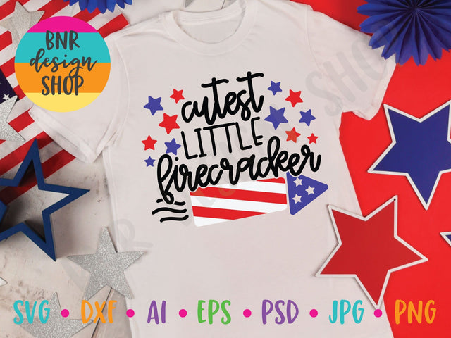 Cutest Little Firecracker SVG SVG BNRDesignShop 