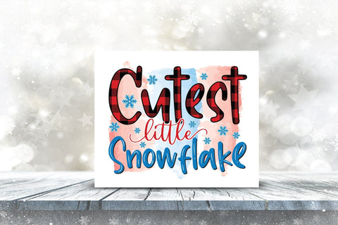 Cutest Little Snowflake | Winter PNG Sublimation Sublimation CraftLabSVG 
