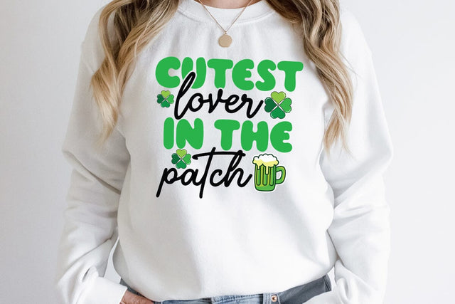 Cutest Lover in the Patch SVG Cut File, Cutest Lover in the Patch SVG Quotes SVG BlackCatsMedia 