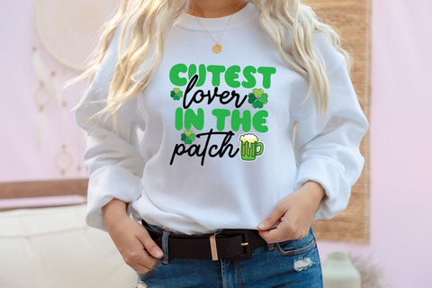 Cutest Lover in the Patch SVG Cut File, Cutest Lover in the Patch SVG Quotes SVG BlackCatsMedia 