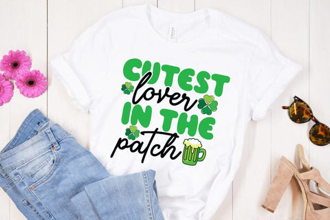 Cutest Lover in the Patch SVG Cut File, Cutest Lover in the Patch SVG Quotes SVG BlackCatsMedia 