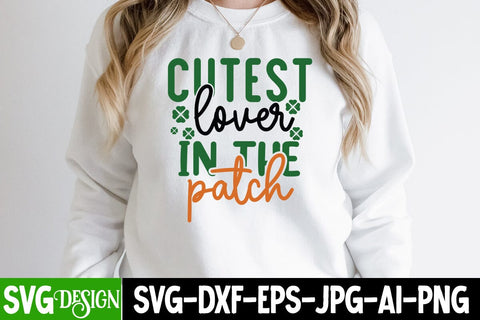 Cutest lover in the patch SVG Cut File, St.Patrick's Sublimation PNG, St.Patrick's Flag SVG Cut File, St.Patrick's Clipart PNG SVG BlackCatsMedia 