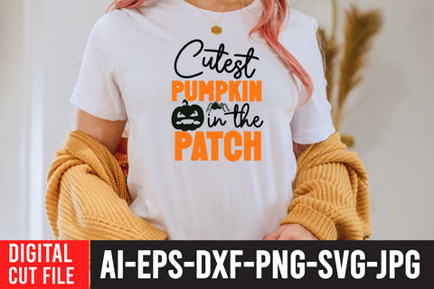 Cutest Pumpkin in SVG Design SVG BlackCatsMedia 