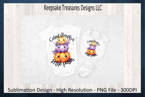 Cutest Pumpkin In The Patch Fall PNG, Cutest Little Pumpkin Baby Romper, Autumn PNG Sublimation Design, Seasonal Pumpkin, Digital Download Sublimation Keepsake Treasures Designs LLC. 