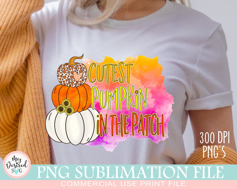 Cutest Pumpkin In The Patch PNG, Halloween Design, pumpkin hocus pocus, Pumpkin Design, Halloween png, Sublimation Designs Downloads Sublimation MyDesiredSVG 