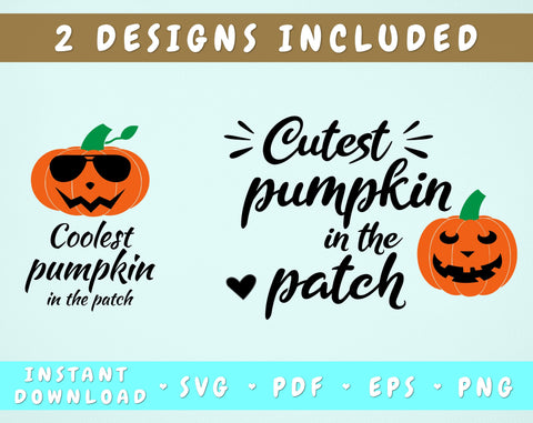 Cutest Pumpkin In the Patch SVG, Coolest Pumpkin In The Patch SVG SVG HappyDesignStudio 