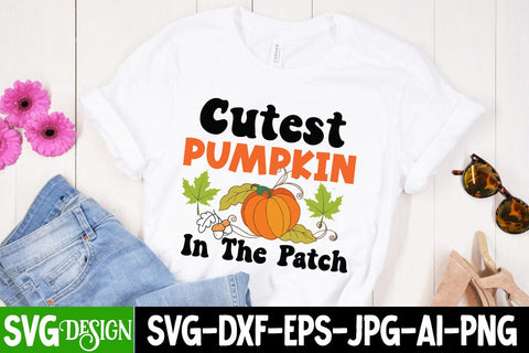 Cutest Pumpkin in the Patch SVG Cut File, Cutest Pumpkin in the Patch Sublimation Design, Hello Fall SVG Quotes, Fall Farmhouse SVG Cut File , Fall Farmhouse SVG Quotes , Fall SVG Cut File, Autumn SVG Cut File SVG BlackCatsMedia 