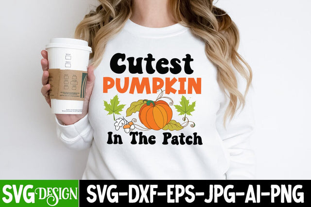 Cutest Pumpkin in the Patch SVG Cut File, Cutest Pumpkin in the Patch Sublimation Design, Hello Fall SVG Quotes, Fall Farmhouse SVG Cut File , Fall Farmhouse SVG Quotes , Fall SVG Cut File, Autumn SVG Cut File SVG BlackCatsMedia 