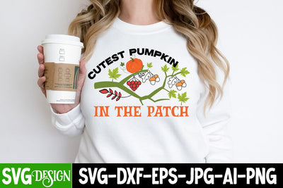 Cutest Pumpkin in the Patch SVG Cut File, Cutest Pumpkin in the Patch Sublimation Design, Hello Fall SVG Quotes, Fall Farmhouse SVG Cut File , Fall Farmhouse SVG Quotes , Fall SVG Cut File, Autumn SVG Cut File SVG BlackCatsMedia 