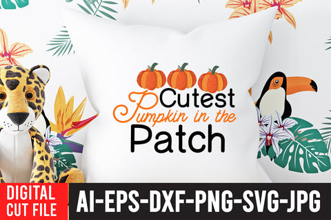 Cutest Pumpkin in the Patch SVG Cut File SVG BlackCatsMedia 