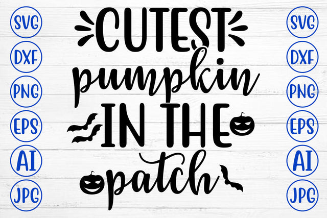 CUTEST PUMPKIN IN THE PATCH SVG Cut File SVG Syaman 