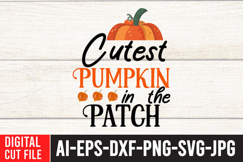 Cutest Pumpkin in the Patch SVG Design SVG BlackCatsMedia 